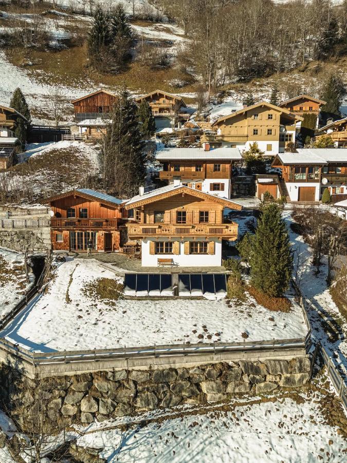 Chalet Obenland Panorama Aussicht Kitzbuehler Alpen Bramberg am Wildkogel Exteriér fotografie