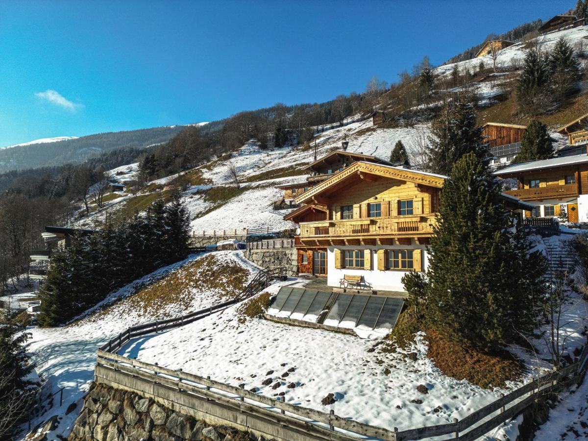 Chalet Obenland Panorama Aussicht Kitzbuehler Alpen Bramberg am Wildkogel Exteriér fotografie